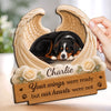 Custom Photo 2-Layered Wooden Plaque - Personalized Pet Memorial Sympathy Gifts For Dogs, Cats - Heaven Gained A Loyal Friend