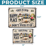 Custom Home Decor Metal Sign - Personalized Birthday Camping Gifts For Campers, Husband And Wife, Him And Her - Best Camping Buddies Forever
