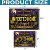 Custom Zombie Home Decor Metal Sign - Personalized Halloween Decor Birthday Gifts For Mom, Dad, Brother, Sister - Quarantine Zone Do Not Enter