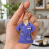 Custom Shaped Acrylic Keychain - Personalized Birthday Gifts For Nurse - Care Is My Calling