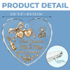 Custom First Christmas Heart Glass Ornament - Personalized Anniversary Christmas Wedding Gifts For Husband And Wife, Him And Her - The Start Of Forever