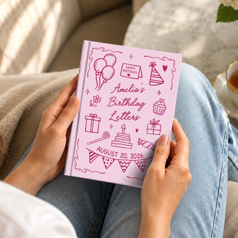 Custom Hardcover Journal - Personalized Birthday Gifts For Men, Women - Forever My Birthday Keepsake