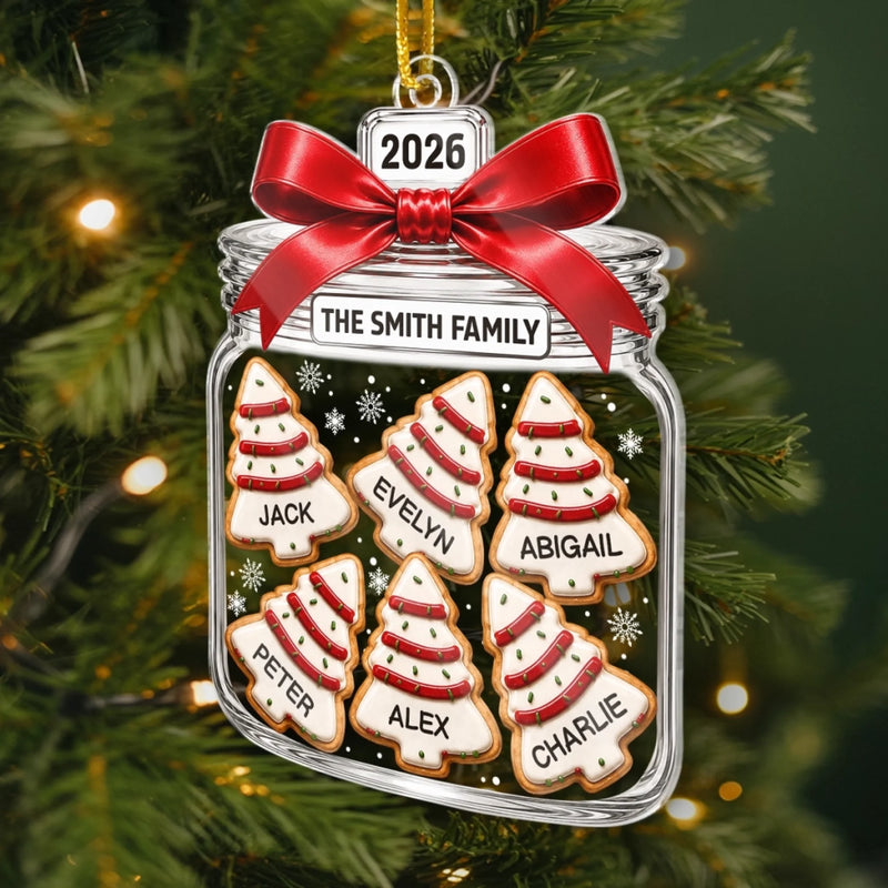 Custom Acrylic Ornament - Personalized Christmas Birthday Gifts For Mom, Dad, Brother, Sister - Sweet Holiday Traditions