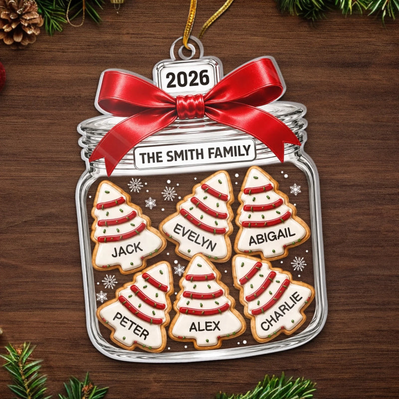 Custom Acrylic Ornament - Personalized Christmas Birthday Gifts For Mom, Dad, Brother, Sister - Sweet Holiday Traditions