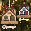 Custom New Home Wooden Ornament With Tag - Personalized Anniversary Christmas Wedding Gifts For Husband And Wife, Him And Her - Where New Memories Begin