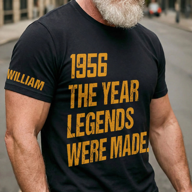 Custom T-Shirt - Personalized Birthday Gifts For Husband, Son, Grandson, Brother, Grandpa, Dad, Yourself - Still Making History