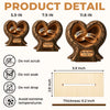 Custom 2-Layered Wooden Plaque - Personalized Anniversary Wedding Gifts For Husband And Wife, Him And Her - Two Hearts Joined As One
