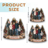 Custom Photo Acrylic Ornament - Personalized Christmas Birthday Gifts For Mom, Dad, Brother, Sister - United In Love And Faith
