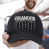 Custom Spider Cap - Personalized Halloween Birthday Gifts For Dad, Grandpa - Caught In The Web