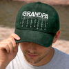 Custom Spider Cap - Personalized Halloween Birthday Gifts For Dad, Grandpa - Caught In The Web