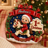 Custom First Christmas Premium 3D Ornament - Personalized Christmas Baby Shower, Gender Reveal Gifts For New Moms, New Dads, New Parents - Our Little Miracle