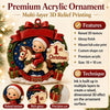 Custom First Christmas Premium 3D Ornament - Personalized Christmas Baby Shower, Gender Reveal Gifts For New Moms, New Dads, New Parents - Our Little Miracle