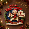 Custom First Christmas Premium 3D Ornament - Personalized Christmas Baby Shower, Gender Reveal Gifts For New Moms, New Dads, New Parents - Our Little Miracle