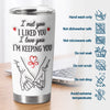 Custom Tumbler - Personalized Anniversary Wedding Gifts For Husband And Wife, Him And Her - To Love And Hold