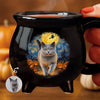 Custom Photo Starry Night Coffee Mug - Personalized Halloween Birthday Gifts For Dog Cat Lovers, Dog Dad And Mom, Cat Owners - Stay Spooky Stay Purrfect