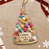 Custom Crochet Acrylic Ornament - Personalized Christmas Birthday Gifts For Women, Men - Charming Crochet Tree Sparkle