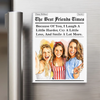 Custom Photo Acrylic Fridge Magnet - Personalized Best Friend Birthday Gifts For Women, Besties, Sisters, BFF - Better Together Always