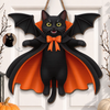Custom Photo Wood Sign - Personalized Halloween Birthday Gifts For Dog Cat Lovers, Dog Dad And Mom, Cat Owners - Spooky Bat Pet Magic