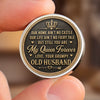 Custom Pocket Hug - Personalized Anniversary Wedding Gifts For Husband And Wife, Him And Her - You Are My Queen Forever