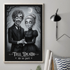 Custom Photo Vertical Poster - Personalized Halloween Anniversary Wedding Gifts For Husband And Wife, Him And Her - Shadows Of Endless Love