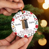 Custom Ceramic Ornament - Personalized Best Friend Christmas Birthday Gifts For Women, Besties, Sisters, BFF - Besties For A Lifetime
