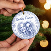 Custom Photo Ceramic Ornament - Personalized Best Friend Christmas Birthday Gifts For Women, Besties, Sisters, BFF - Entertained By Us Daily