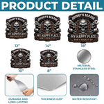 Custom Shaped Metal Sign - Personalized Birthday Gifts For Mechanics, Dad, Husband - Built Not Bought Just Right