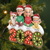 Custom Acrylic Ornament - Personalized Christmas Birthday Gifts For Mom, Dad, Brother, Sister, Dog Cat Lovers - Making Memories Side By Side