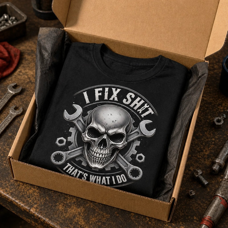 Custom T-Shirt - Personalized Birthday Gifts For Husband, Son, Grandson, Brother, Grandpa, Dad, Yourself - No Problem I Can't Fix