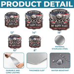 Custom Shaped Metal Sign - Personalized Birthday Gifts For Men - Enter At Your Own Risk