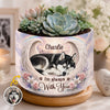 Custom Photo Home Decor Ceramic Plant Pot -  Personalized Pet Memorial Sympathy Gifts For Dogs, Cats - Forever Part Of Our Story