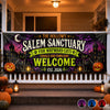 Custom Banner - Personalized Halloween Decor Gifts For Mom, Dad, Brother, Sister - Salem Sanctuary For Wayward Cats