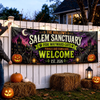 Custom Banner - Personalized Halloween Decor Gifts For Mom, Dad, Brother, Sister - Salem Sanctuary For Wayward Cats