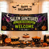 Custom Banner - Personalized Halloween Decor Gifts For Mom, Dad, Brother, Sister - Salem Sanctuary For Wayward Cats