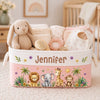 Custom Storage Basket - Personalized Baby Shower, Gender Reveal Gifts For New Moms, New Dads, New Parents - Little Joy New Beginnings