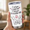 Custom Tumbler - Personalized Anniversary Wedding Gifts For Husband And Wife, Him And Her - The Day We Began