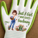 Custom Coated Grip Gardening Gloves - Personalized Birthday Garden Gifts For Gardeners, Mom, Grandma - Just A Garden Girl