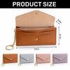 Custom Leather Envelope Wallet - Personalized Birthday Gifts For Daughter, Granddaughter - Watching You Bloom With Pride