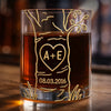 Custom 11oz Whiskey Glass - Personalized Anniversary Wedding Gifts For Husband And Wife, Him And Her - Roots Of Endless Love