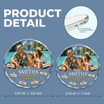 Custom Photo Circle Glass Ornament - Personalized Christmas Birthday Gifts For Family - Making Memories Around The World