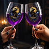 Custom Witchy Stemmed Wine Glass - Personalized Halloween Gifts For Witch, Wife, Daughter, Besties, Sisters, Granddaughter, Grandma, Mom, Yourself - My Daily Witchy Ritual