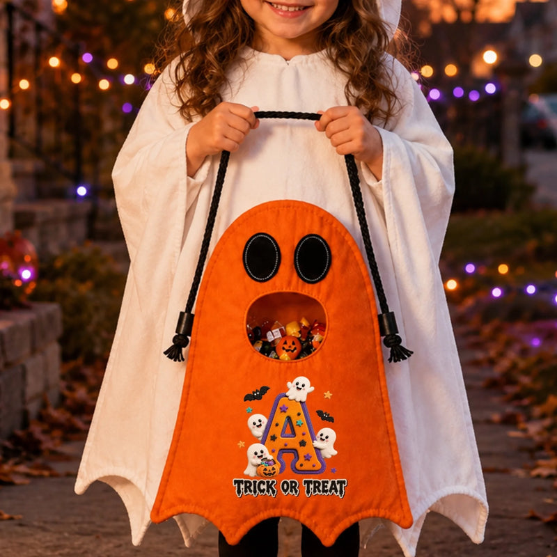 Custom Ghost Bag - Personalized Halloween  Birthday Gifts For Kids - Little Spook Big Smile