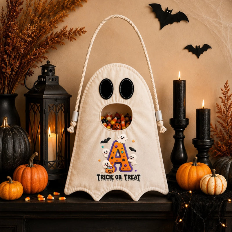 Custom Ghost Bag - Personalized Halloween  Birthday Gifts For Kids - Little Spook Big Smile