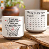 Custom Printed Pottery Mug - Personalized Anniversary Wedding Gifts For Husband And Wife, Him And Her - Sealed With Pinky Promises