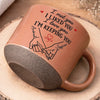 Custom Printed Pottery Mug - Personalized Anniversary Wedding Gifts For Husband And Wife, Him And Her - Sealed With Pinky Promises