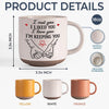 Custom Printed Pottery Mug - Personalized Anniversary Wedding Gifts For Husband And Wife, Him And Her - Sealed With Pinky Promises