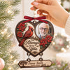 Custom Photo Wooden Ornament With Tag - Personalized Christmas Memorial Sympathy Gifts For Loss Of Mom, Dad - Your Memory Walks With Us