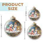 Custom Snowman Acrylic Ornament - Personalized Christmas Birthday Gifts For Grandpa, Grandma - Love That Spans Generations