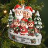 Custom Acrylic Ornament - Personalized Christmas Birthday Gifts For Grandpa, Grandma - Smiles Shine Bright Waiting For Santa