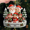 Custom Acrylic Ornament - Personalized Christmas Birthday Gifts For Grandpa, Grandma - Smiles Shine Bright Waiting For Santa